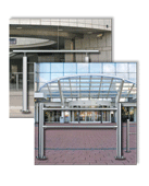 Speerpfosten Wegesperren